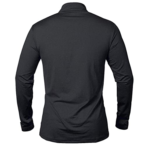 MANSDOUR Men's Quick-Dry Active Sports Shirts Quarter Zip Long Sleeve Running Pullover Tops Outdoor Sweatshirt3