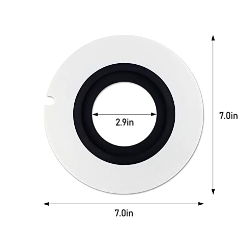 Toilet Seal Gasket 385311462, Zcargel 2 Pieces 385310677 Silicone Toilet Gasket Removable Toilet Gasket Replacement Compatible With Any Flush Toilet #TOP2