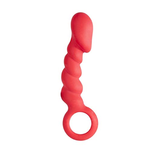 plug anal Plug Anal com Bolas Escalonadas e Alça, Nanma, Vermelho