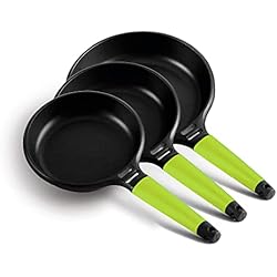 Sartenes Fundix Amazon Fundix - Set 3 Sartenes Inducción Mango Kiwi 20-24-28 cm