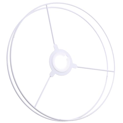 ANDRESLAD Marco de Pantalla de Lámpara de 40 Cm de Diámetro Soporte de Anillo de Metal Marco de Soporte de Pantalla de Lámpara Proyecto de Iluminación