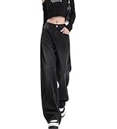 Jeans De Pierna Ancha Para Mujer, Cintura Alta, Holgados, Casuales