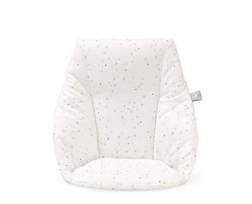 Image of Stokke Tripp Trapp Sweet Hearts White Comfortable Waterproof High Chair Cushion (Mini Baby, 2020 Version)