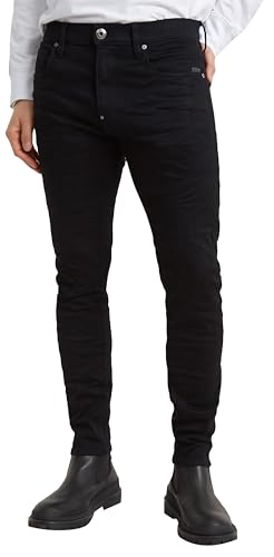 G-STAR Raw Men's Revend Skinny Fit Jeans, Pitch Black, 36W x 36L