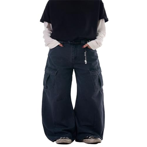 Men's Jeans Vintage Cleanfit Tapered Leg Pants Loose Fit Trouser for Men2