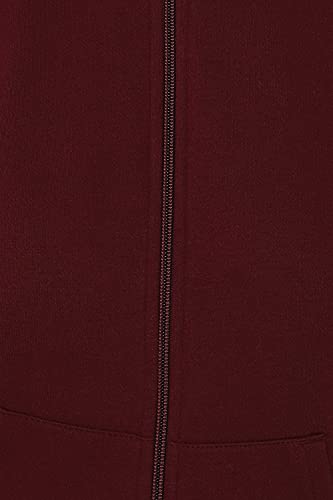 Image of Allen Solly Women's Synthetic Hooded Neck Sweatshirt | Long Seelves Regular Fit Zipper