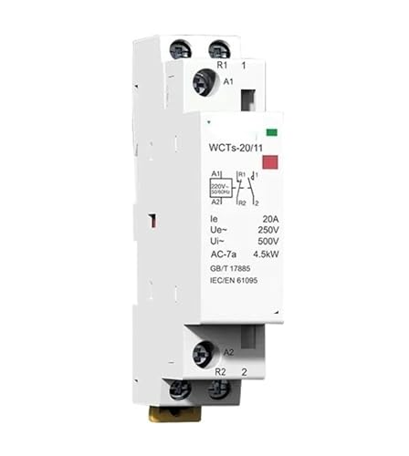1P AC Contactor 16A 20A 25A 2NO Or 2NC 1NO1NC 230V Contactor 1Pcs(16A,2NC)
