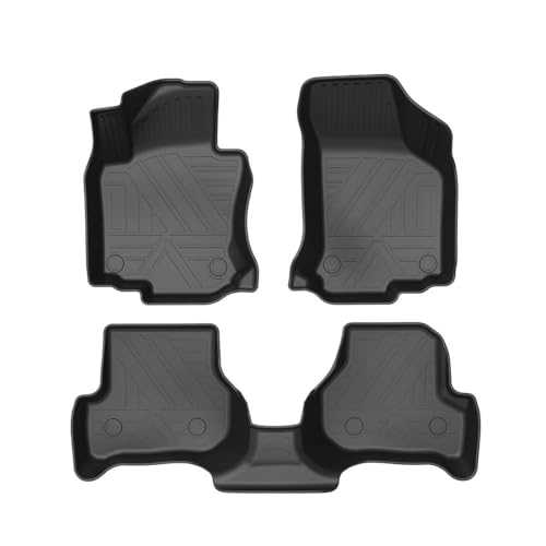 Tapis de sol voiture haut de gamme VW Golf MK7 2012-2019 tapis plateau design LHD