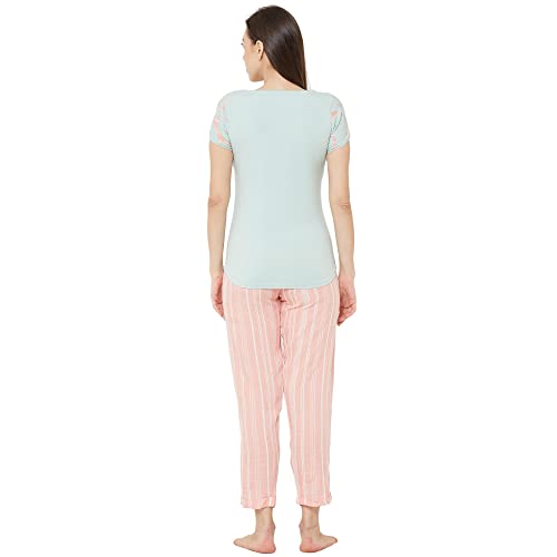 Image of Sweet Dreams Women's Cotton Printed Night Suit Set
