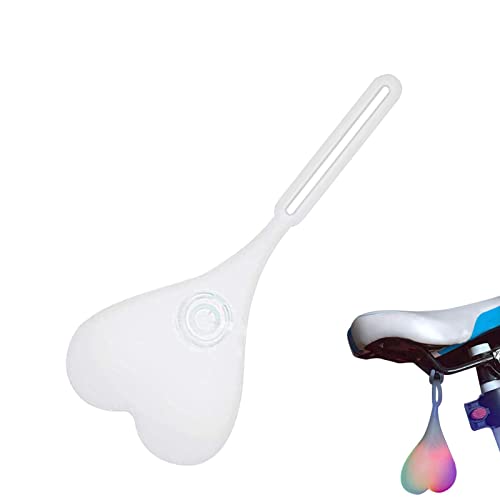 Firulab feu arrière vélo, feu arrière vélo LED Ball Light drôle en Forme Coeur feu arrière étanche vélo Oeuf Lampe Nuit Avertissement