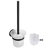 ☘【Tiefenreinigung】 Mit Hilfe eines ergonomischen Griffs können Flecken in Ecken oder anderen schwer zugänglichen Bereichen effektiv entfernt werden, und die härtesten Flecken können mit den starken Borsten dieser Toilettenbürste gereinigt werden, wodurch die Toilette so sauber wie möglich bleibt Neu.