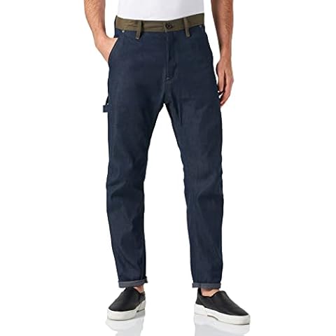 G-STAR RAW, Mens Grip 3D Relaxed Tapered Jeans, Blue (raw denim C970-1), 32W / 30L Cover