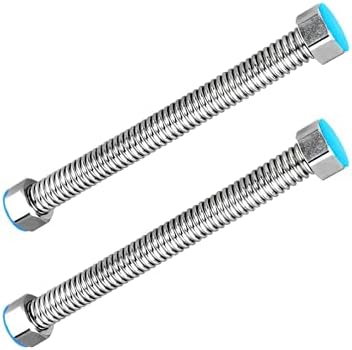 Qrity Flexible Edelstahl Rohrleitungen - 2x 20cm G1/2 Wellrohr Für Warmwasser & Heizung