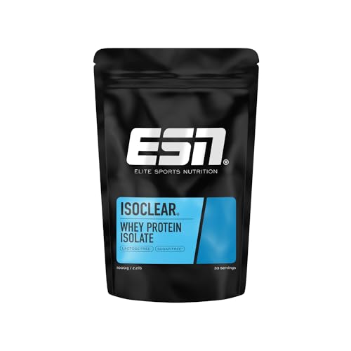 ESN ISOCLEAR Whey Isolate Protein Pulver, 1000g, Fresh Cherry, Proteinlimo mit fruchtig leckerem Geschmack, clear Whey - made in Germany