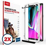 Zizo 2 Pack Full Curved Glass Compatible with Samsung Galaxy Note 8 Tempered Glass Screen Protector Anti Scratch 9H Hardness - Black
