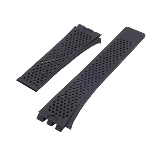 Bracelet de montre en silicone 22mm sport plongée concave convexe