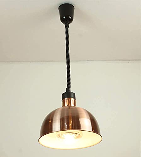 Lustre chauffant pour aliments en finition or design rétractable haut de gamme pour buffet