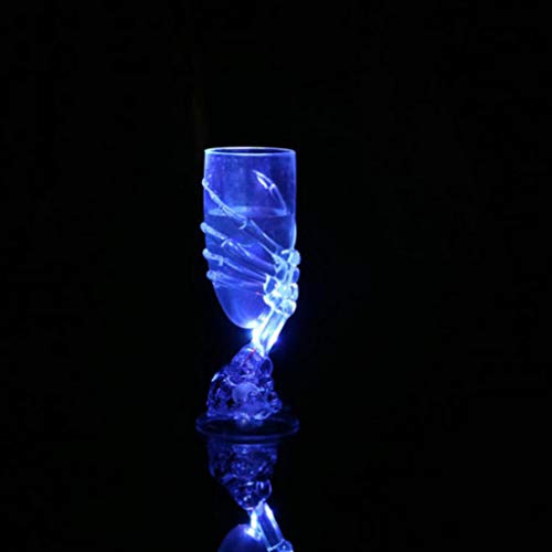 Cabilock 2 peças Halloween Goblet Esqueleto Vinho Goblet Piscante Copos de Bebidas Cápsulas de Vinho