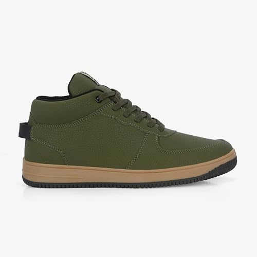 Image of Braxton Mens Olive MID TOP Sneaker