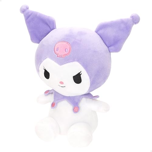 ColorBaby Kuromi Peluche Kawaii, 30 cm, Sanrio oficial, material macio e bandito, cor-de-rosa, design original, peluche grande, adorável, para presente, decoração ou coleção, fãs de anime Kawaii