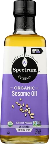Spectrum Organic Sesame Oil, Unrefined 16 Oz