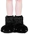 BNLIDES Cosplay Tier Katze Wolf Hund Fuchs Fursuit Füße Pfote Klaue Schuhe Pelzstiefel Kostüm Zubehör für Erwachsene, schwarz/pink, Free Size