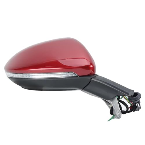 Rétroviseur Golf 7 droit cassé : Bloc électrique rouge 9 broches MK7 pour version UE