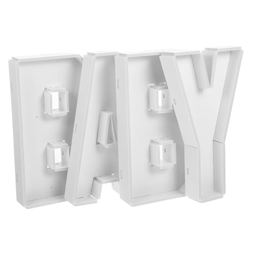 Cabilock 4pcs Fillable Letter Serving Tray Charcuterie Board for Shower Fruits Snacks and Candy Safe Portable Design for Parties and Interactive Learning