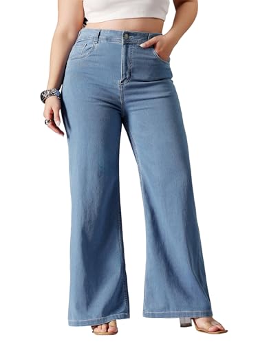 Image of Miss Chase A+ Women's Bootcut High Rise Regular-Length Stretchable Denim Shaping Jeans