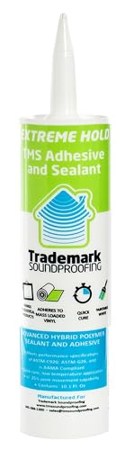 Glue for Mass Loaded Vinyl Installation, Extreme Grip Sealant, Soundproofing MLV Liquid Adhesive – 10.1 Fl Oz