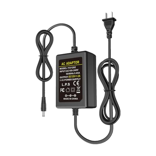 Adaptateur secteur 12V 2A 24W avec boîtier carré et double fil fixe