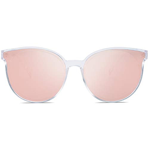 SOJOS Fashion Round Sunglasses for Women Men Oversized Vintage Shades SJ2057