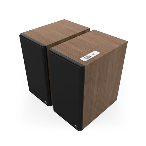 Image of Klipsch Klipsch The Nines II Dolby Atmos 8 inch Powered Speakers Walnut