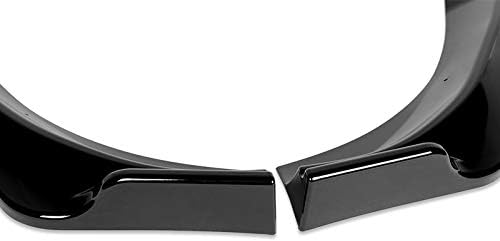 Miniatura 3 de EPARTS JDM - Juego de alerón de 3 piezas para parachoques delantero, compatible con Hyundai Genesis Coupé 2013-2016 (pintado negro)