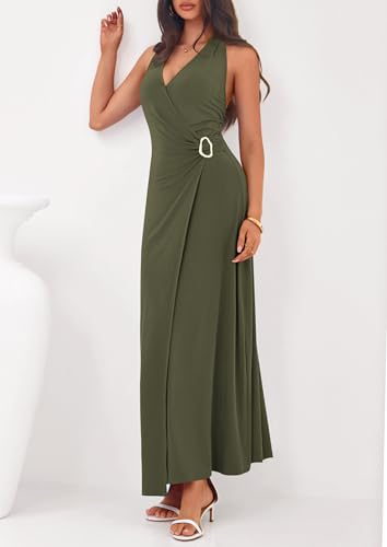50% Off PRETTYGARDEN Elegant Halter Cocktail Dress - Image 3