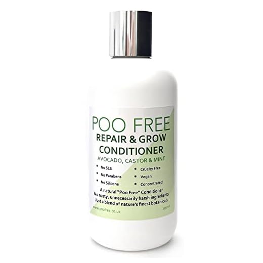 99% Natural ACONDICIONADOR REPARA Y CRECE - con ACEITE DE COCO, RICINO, AGUACATE Y MENTA - 250 ml de POO FREE. Sin Sulfatos, Sin Parabenos. Concentrado. pH 5.5 para Pieles Sensibles.