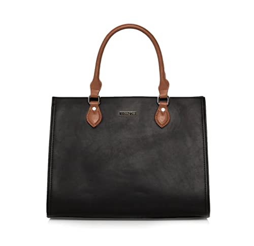 Sac fourre-tout végétalien Callista de Jocee and Gee au fini noir élégant