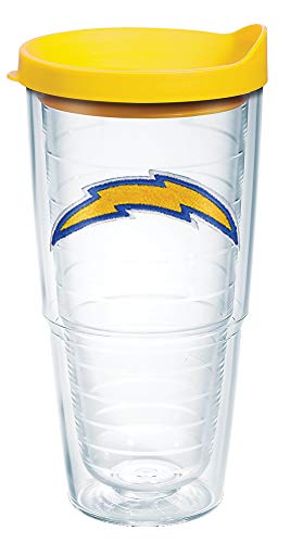 Image of Tervis Made in USA Double Walled NFL Los Angeles Chargers Insulated Tumbler Cup Keeps Drinks Cold & Hot, 24oz, Primary Logo