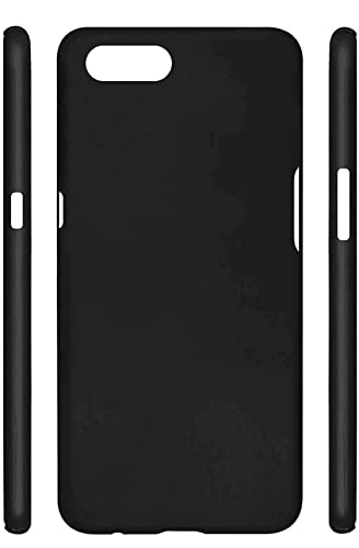 Image of Mobile Back Cover Case for Oppo A3S (Silicone Case|CameraProtection|Black SC1510)