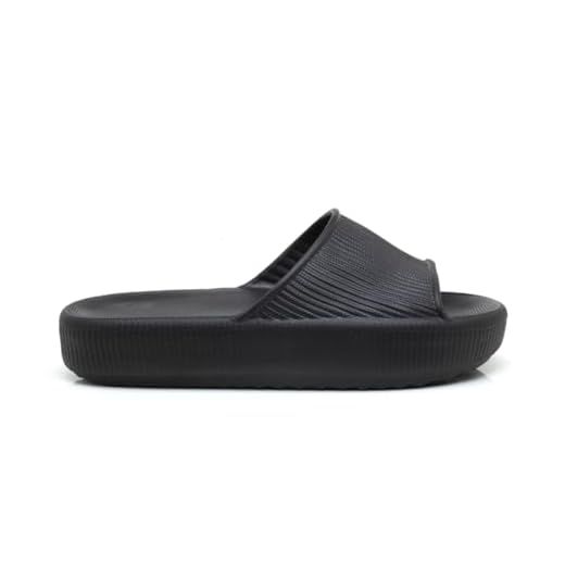 Chinelo Nuvem Slide Ortopédico Feminino Original Conforto (Preto, BR, Adulto, Faixa Numérico, 35, 36)