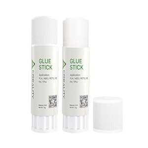 Creality 3D Printer Lijm Sticks 2 Pack voor Warm Bed, Vermindering van Kromtrekken, 3D Printer Bed Lijm PVP Solide Onderhouden Constante Hechting voor PLA/ABS/PETG/PC/PA/TPU