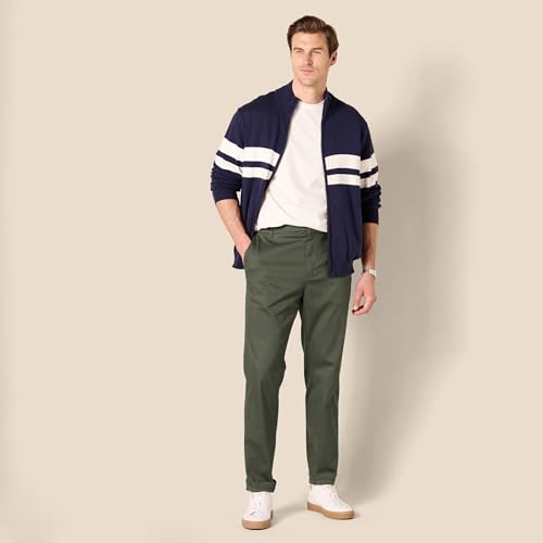 Image of Amazon Essentials Men's Slim-Fit Wrinkle-Resistant Flat-Front Stretch Chino Pant