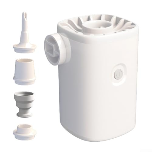ZiStarlilife Bomba de aire eléctrica para inflables inflador al aire libre 1600mAh Bomba de aire portátil con opción de iluminación LED para acampar al aire libre colchón de aire cama barco