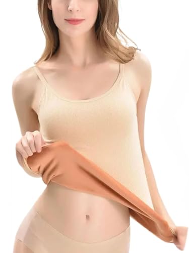 Image of Sizi Women Padded Camisole Workout Top| Tank Top with No Trace,Square Neck Seamless Vest,Elastic Removable Wide Shoulder Strap Camisole
