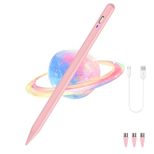 Luntak Tablet Stylus Pen for Android Stylus Pens for Touch Screens with POM Tip Magneitc Phone Pen for Nintendo Switch/Samsung/XiaoMi/Huawei/Vivo/Lenovo and Other Android Smartphone&Tablet Device-Pink