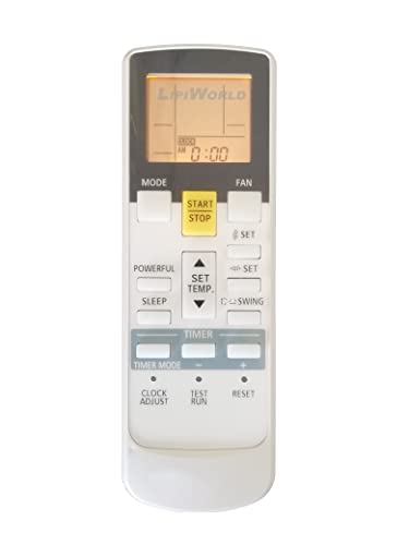 Image of LipiWorld 107A AC Remote Control with Display Light (Old Remote Exactly Same Remote Will Only Work) Compatible for O General AC Remote with Backlight