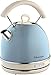 Produktbild Ariete Celeste 2877 Kabelloser Wasserkocher Vintage, 1,7 L, 2200 W, blau, Rostfreier Stahl, 1.7 liters, hellblau