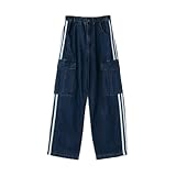 [GLAZOS] [グラソス] 【GLSW.】デニムラインカーゴパンツ ディープ ブルー L(170cm)