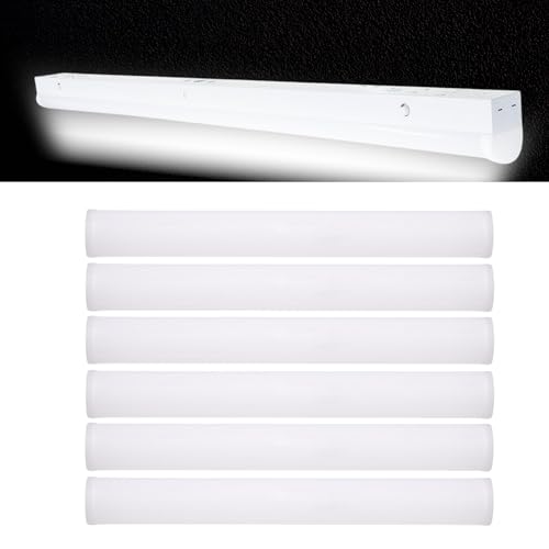 Tiras LED lineales Satco 4FT con batería y sensor 6 piezas miniatura 1