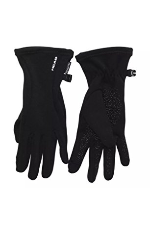 head womens touchscreen running gloves black meduim